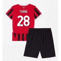 AC Milan Malick Thiaw #28 Koti Peliasu Lasten 2024-25 Lyhythihainen (+ Lyhyet housut)